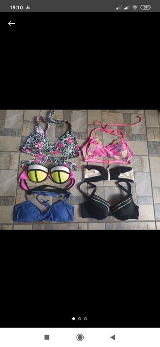 Купальники(окремо верх і низ), суцільні