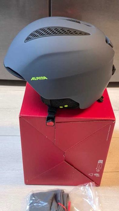 ALPINA GRAND Kask narciarski Unisex grafitowo-neonowy matt M 54-57 cm