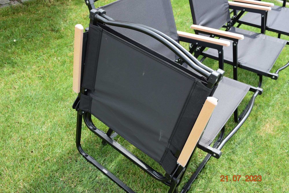 krzesło składane campigowe turystyczne drewno buk