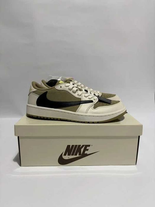 Jordan 1 Retro Low Golf Travis Scott Neutral Olive R.46
