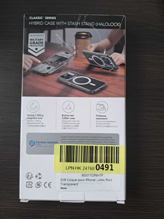 Etui ESR HaloLock MagSafe do iPhone 15 Pro Przezroczysty