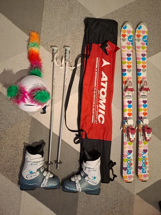 Narty120 buty 26 kask cały zestaw na wyjazd