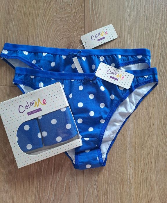 Majtki damskie Atlantic, rozmiar L, 2PACK, groszki