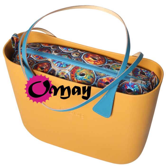 Niebieski organizer do OBAG STANDARD donutsy morski 2 kieszenie OMAY