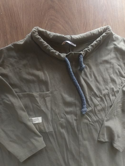 Bluza cienka bawełniana khaki 46 48