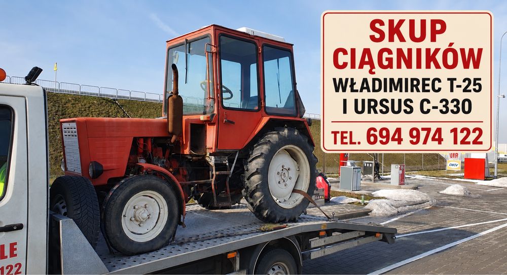 Skup traktorów rolniczych i ciągników Władimirec T25 Ursus C330 każdy stan
