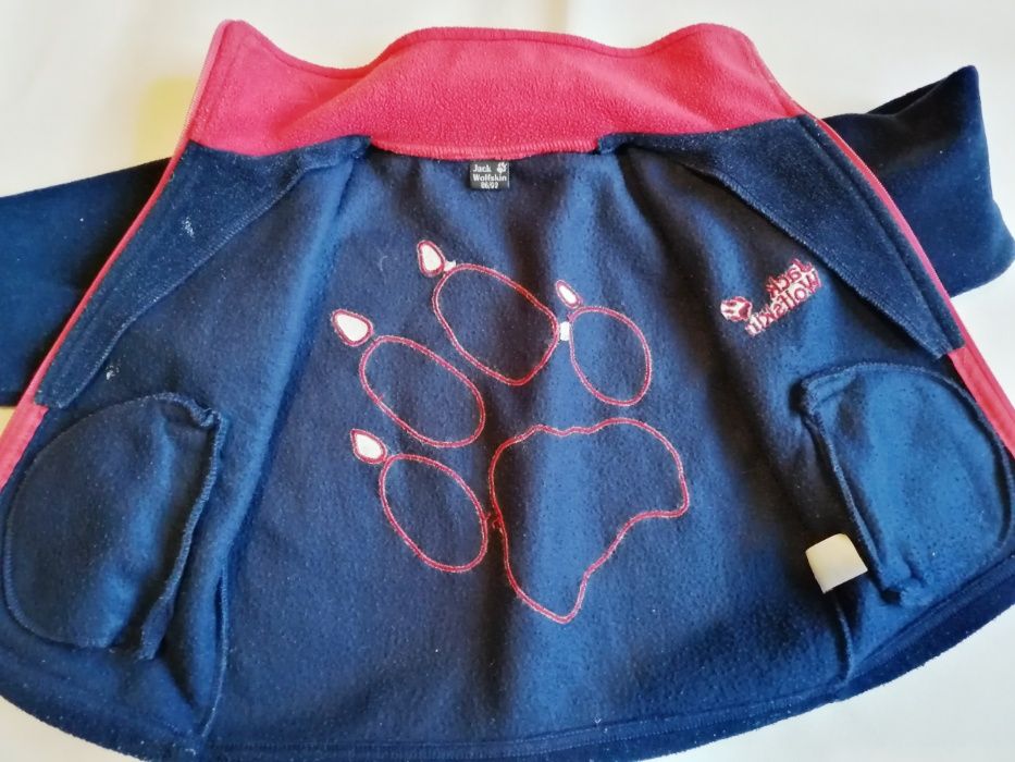 JACK WOLFSKIN - Chłopięca Gruba i Ciepła Bluza Polarowa, POLAR 86/92