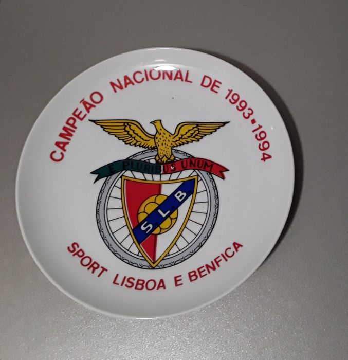 Prato SLB (Sport Lisboa e Benfica) Campeão Nacional 1993~1994