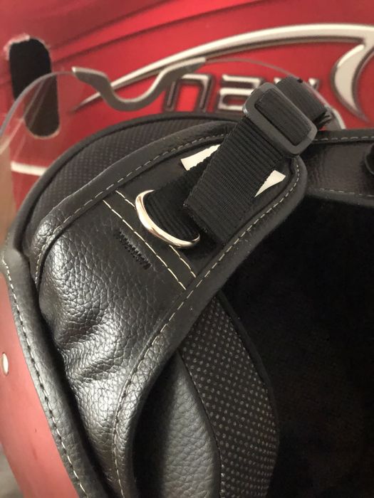 Capacete NAU tamanho L NOVO bordeaux mate