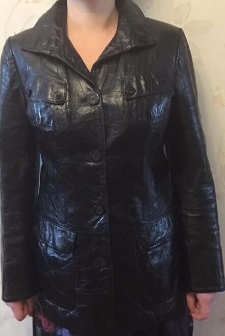 Кожаная куртка заводская Турция