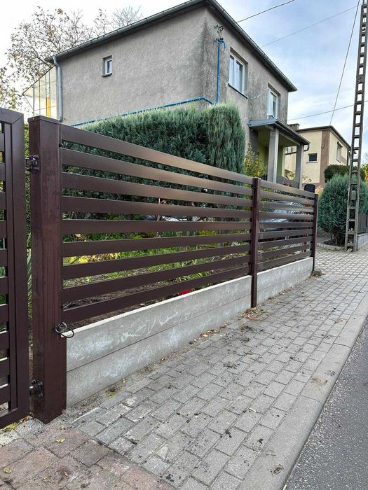 przęsła spawane, przęsła palisadowe, nowoczesne ogrodzenie