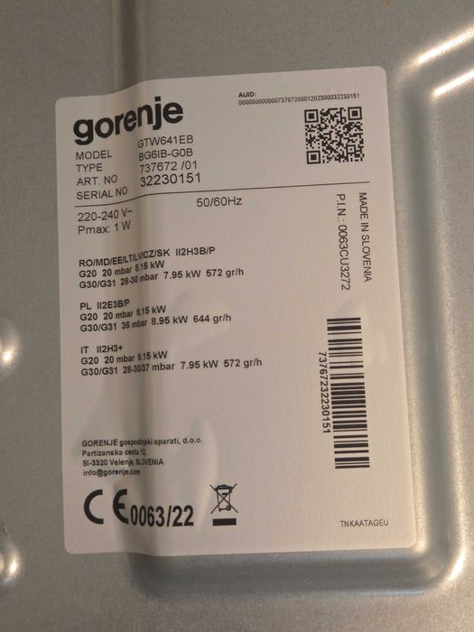 Płyta gazowa Gorenje GTW641EB