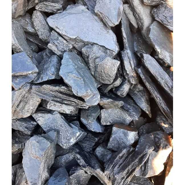 Kora kamienna antracytowa ciemny łupek 15-30/ 30-60 kamień ogrodowy