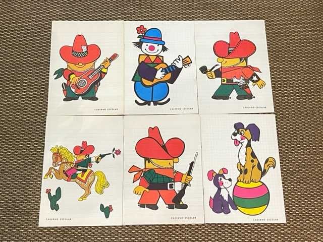 Antigos Cadernos A5 de várias colecções anos 80 Novos