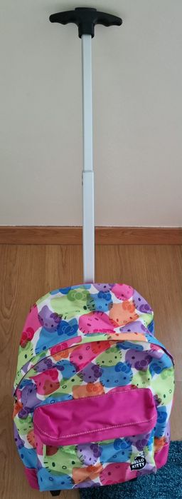 Mochila com rodinhas (trolley) - Hello Kitty