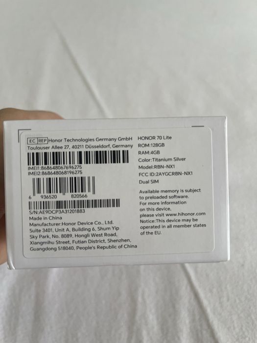 Honor 70 lite - NOVO