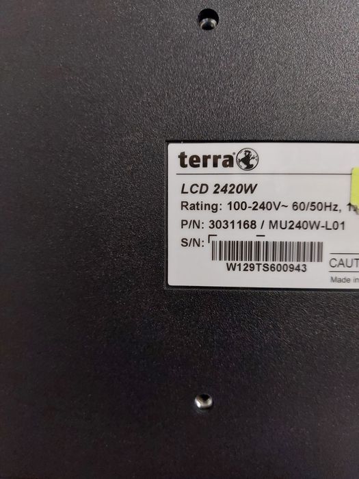 Монітор TERRA  LCD 2420W, HDMI  FullHD