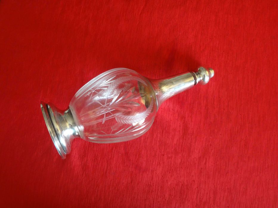 Karafka kryształowa w srebrnej oprawie  950