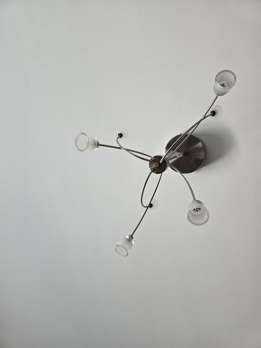 Conjunto de 2 Candeeiros de teto inox Ikea