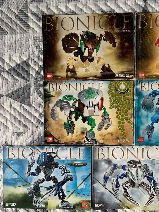 Manuais Bionicle Variados (preço unitário)
