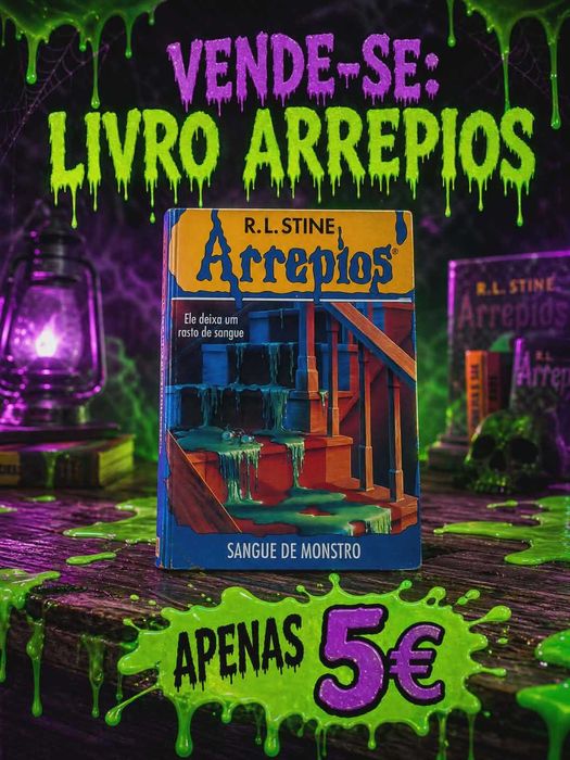 Livro Arrepios - Sangue de Monstro