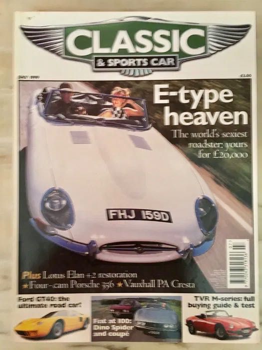 JAGUAR E - 6 revistas - 5 Classic & Sports Car e 1 Clássicos