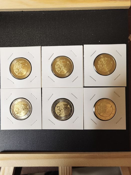 Lotes moedas 2€ comemorativas Portugal novas