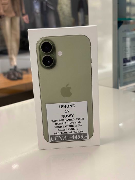 iPhone 17 256GB NOWY Topcase Vivo *Raty 0%