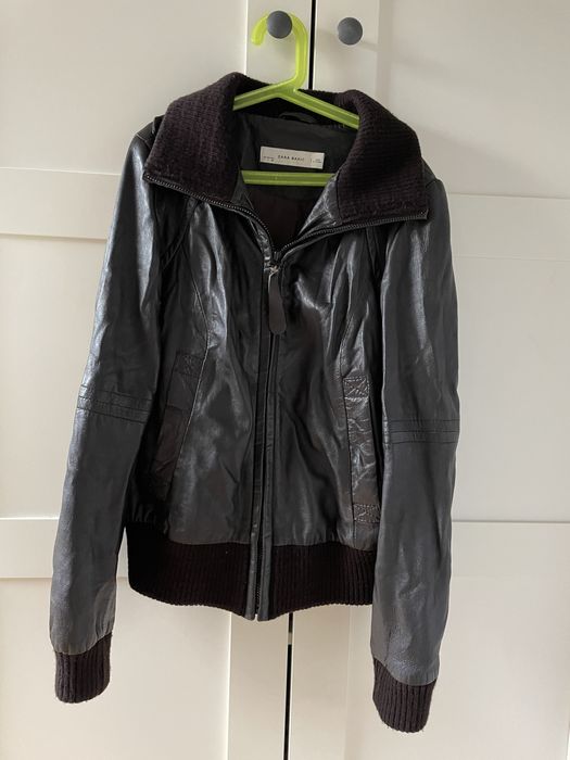 Kurtka skórzana damska Zara Basic