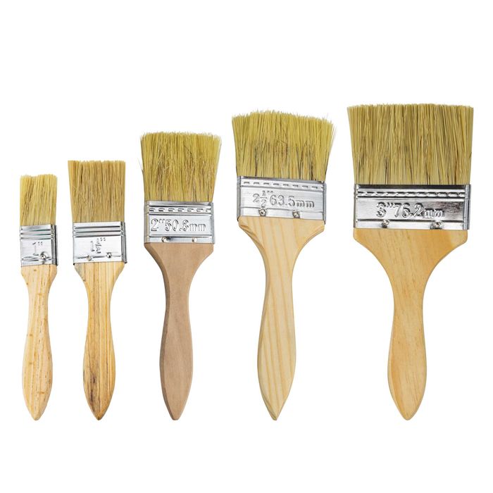 pedzel, 1'', 1,5'', 2'', 2,5'', 3'', pędzel, malarski, płaskie Zestaw