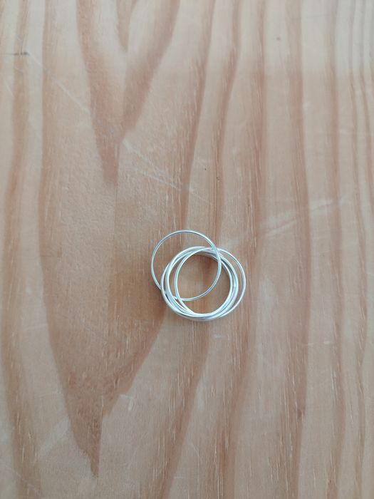 Anel 5 alianças em prata 925