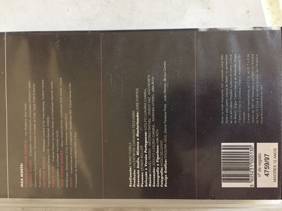 Müller No Hotel Hessischer Hof . Cassete vhs mao morta - Rara