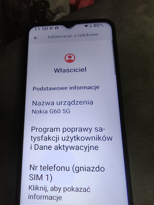 Nokia G60 5G czarna