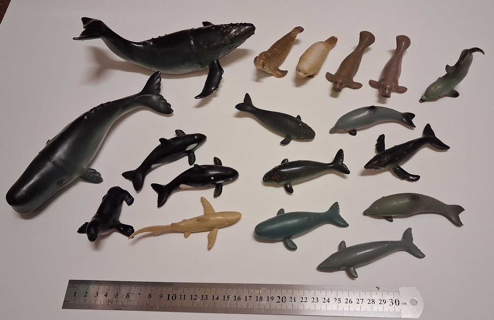 Bonecos pvc animais marinhos