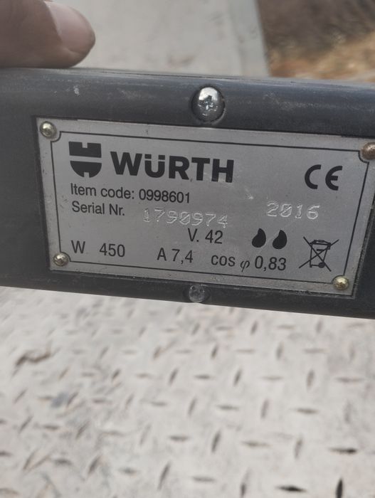 Vibrador de betão wurth