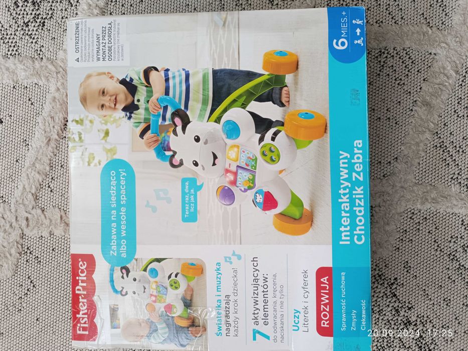 Chodzik zebra fisher-Price
