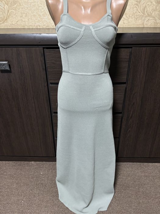 плаття zara зелено сіре