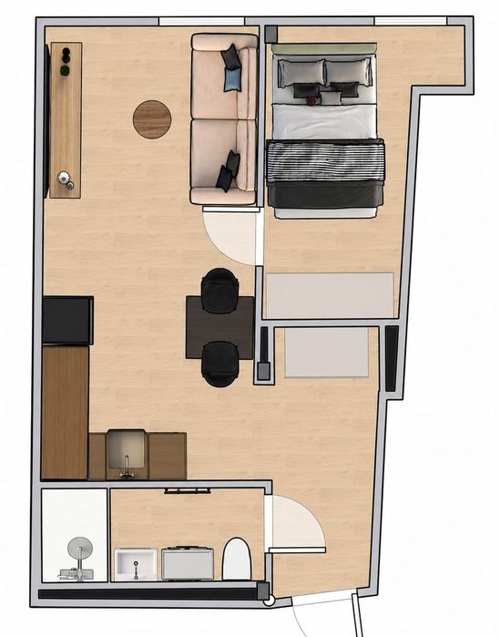 Gotowe do zamieszkania! Dwupokojowe | 26 m2 |