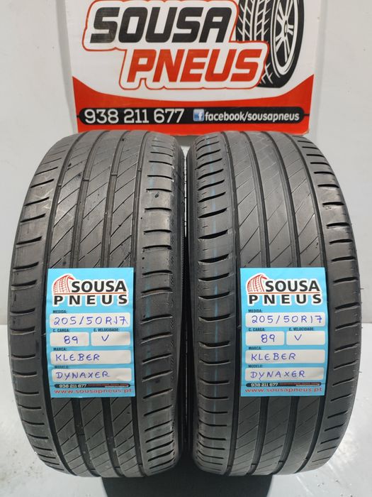 2 pneus semi novos 205-50R17 Kleber - Oferta dos Portes