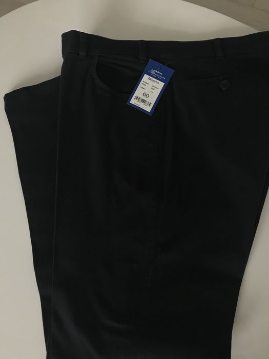 Bruhl Milano nowe spodnie męskie eleganckie czarne XXL 56