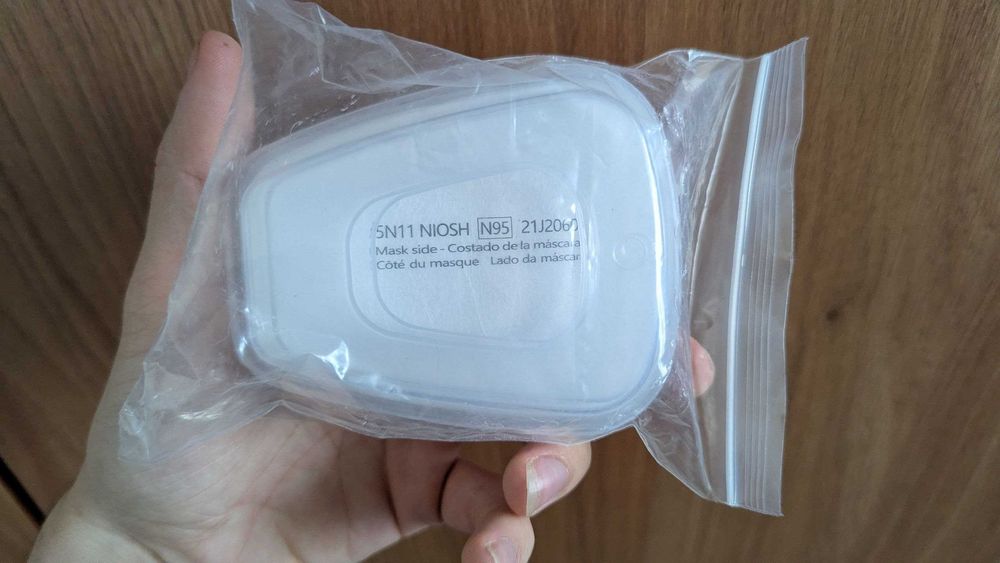 Повнолицева маска респіратор з фільтрами HEPA N95