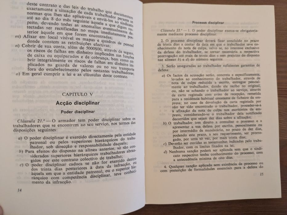L " Contrato Colectivo Trabalho (Vertical) Armadores Marinha Mercante