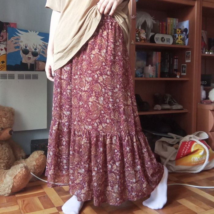 Довга хіппі спідниця