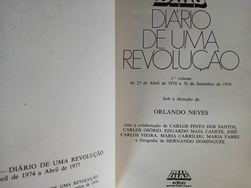 Livro Diário De Uma Revolução - 1º Volume