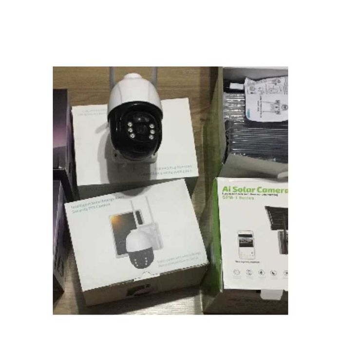 (NOVO) Câmara IP Vigilância 1080P 360º| WI-FI Sem Fios | Solar+Bateria