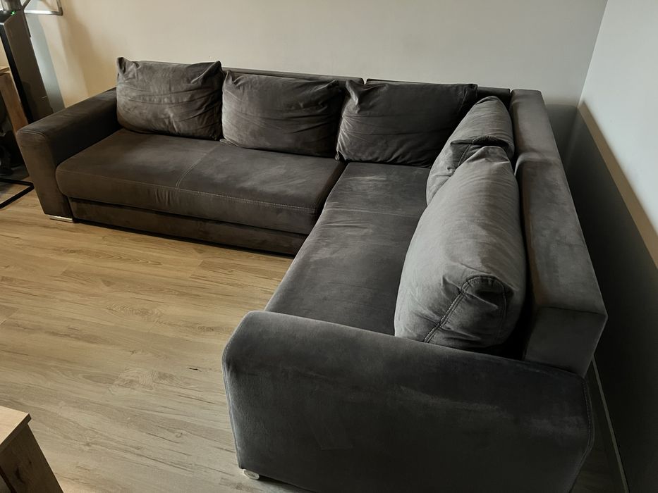 Duzy narożnik z funkcją spania, sofa, rogówka/ cena do niedzieli