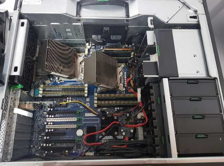 Stacja robocza HP Z820 16 rdzeni 32 wątki 32/512 GB RAM  GDD 500 VMX