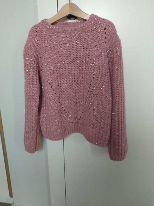 Sweterek marki Primark r. 140/146, pudrowy róż, stan bdb