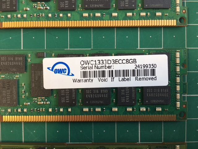 Apple Mac Pro 5,1: 32GB memória OWC