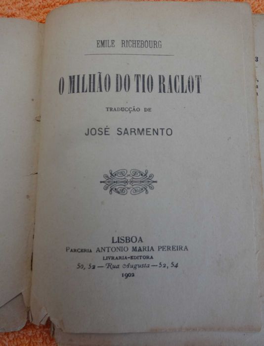 Coleção Económica – O Milhão do Tio Raclot 1902